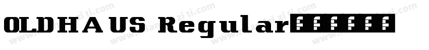 OLDHAUS Regular字体转换